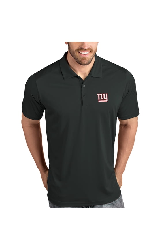 New York Giants Antigua Tribute Polo - Charcoal
