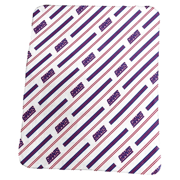 Logo Brands New York Giants 50" x 60" Classic Vertical Stripe Fleece Throw Blanket