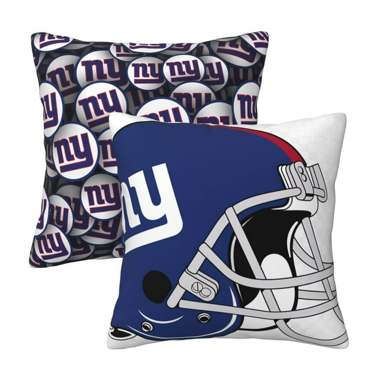 Giants Custom 2 Pack Decorative Throw Pillow Cover Square Pillow Covers for Couch Sofa Bed Living Room Fan Gifts for Women Men Youth Decor