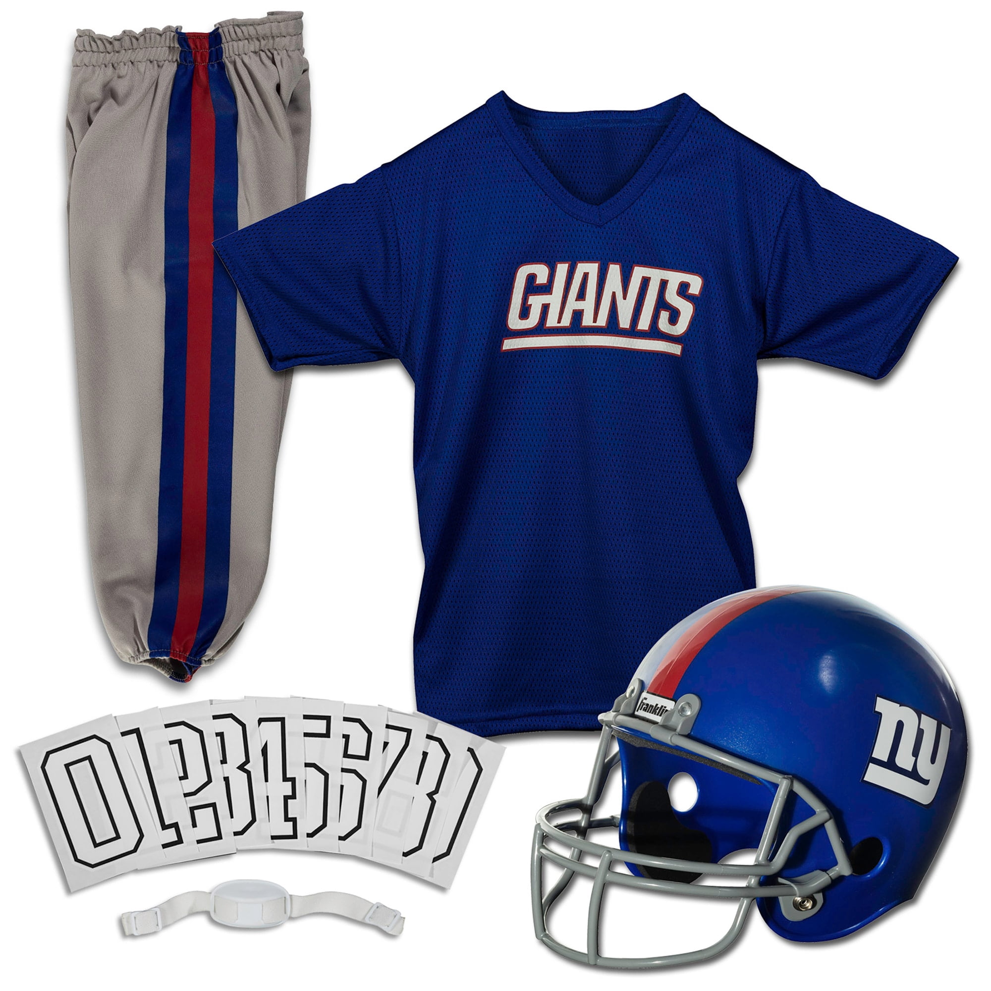 New York Giants Franklin Sports Youth Deluxe Uniform Set 