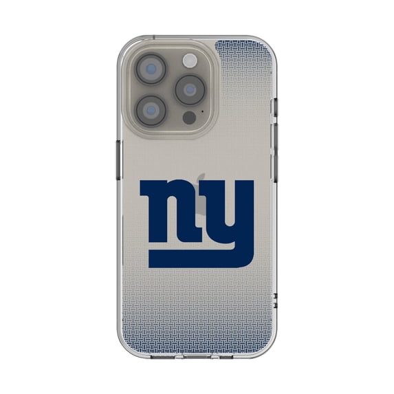 New York Giants Linen Logo iPhone Clear Case