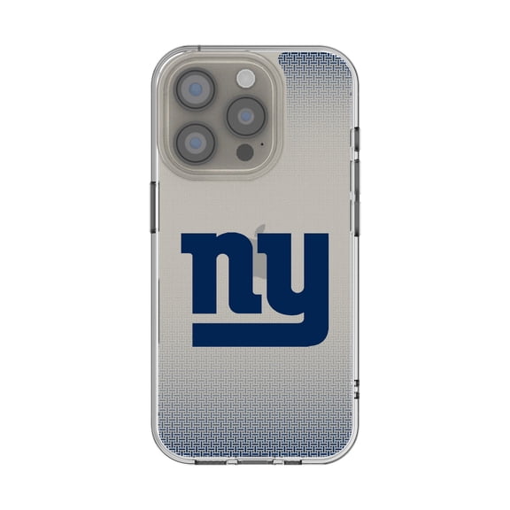 New York Giants Linen Logo iPhone Clear Case