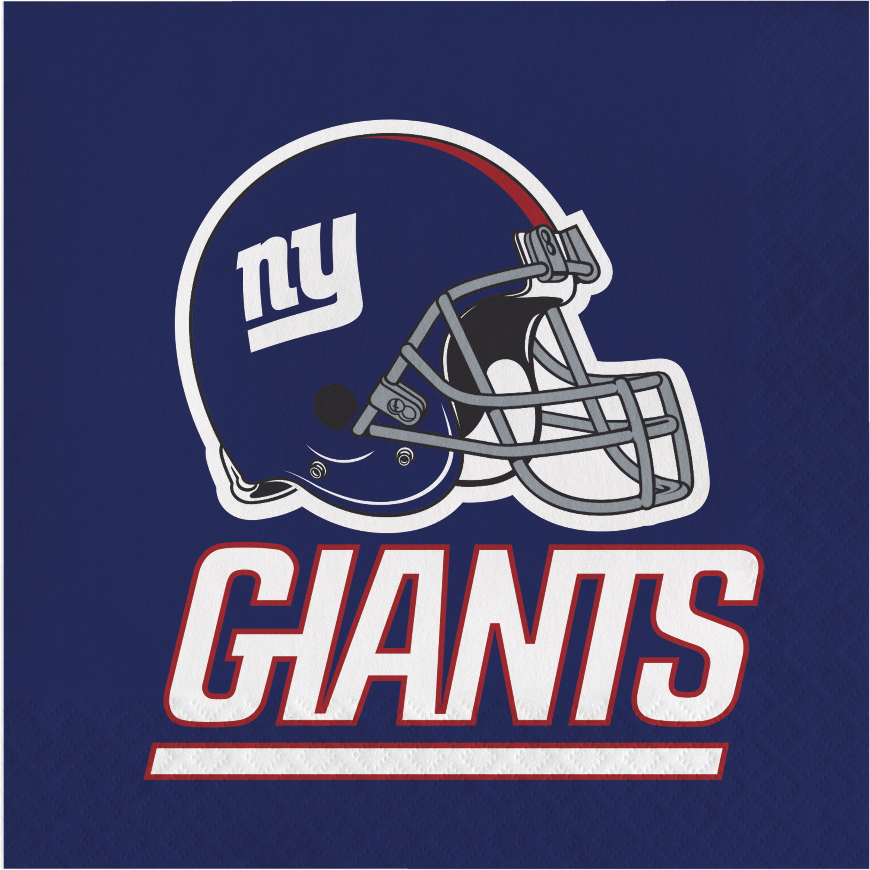 New York Giants Paper Napkins 48 Count for 24 Guests