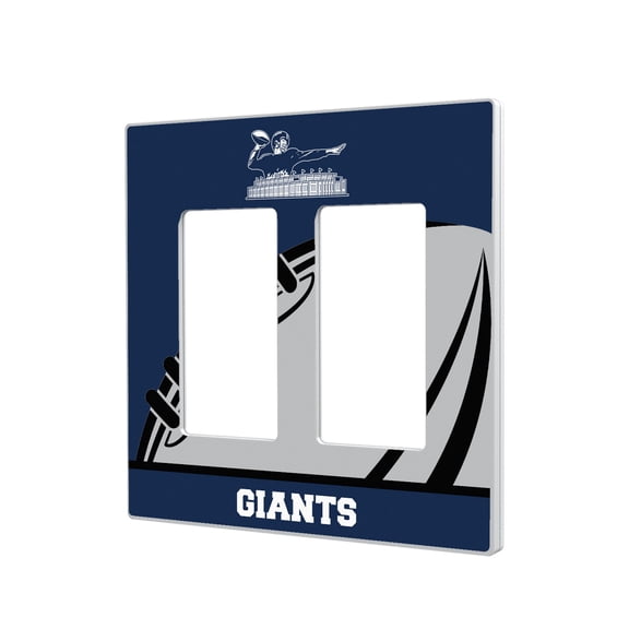 New York Giants Passtime Design Double Rocker Lightswitch Plate