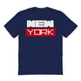 thumbnail image 1 of New York Graphic Navy Men's Cotton T-Shirt, 1 of 1