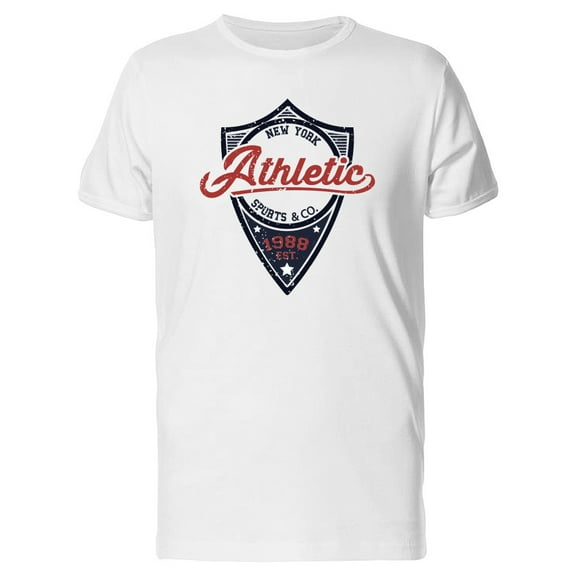 New York Grunge Athletic Quote T-Shirt Men -Image by Shutterstock, Male Large