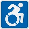 thumbnail image 1 of New York Handicap Parking Sign, Accessible Graphic Only Sign,, 1 of 8