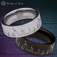 thumbnail image 1 of New York Heartbeat Tungsten Carbide Ring, 1 of 9