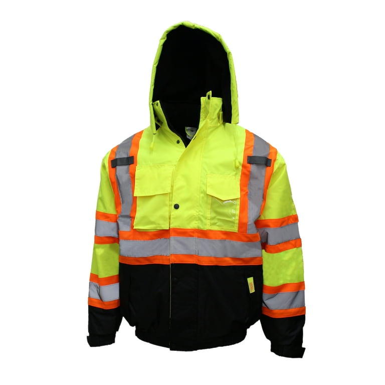 New York Hi-Viz Workwear WJX7012 Men's ANSI Class 3 High New York Hi-Viz Workwear WJX7012 Men's ANSI Class 3 High
