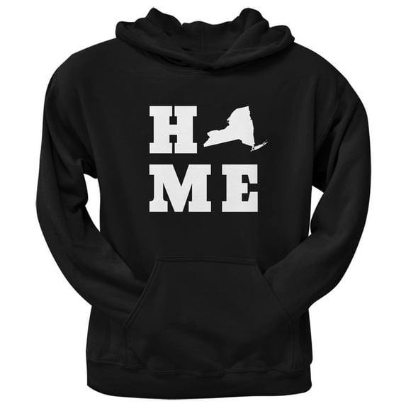 New York Home Black Adult Hoodie - Small