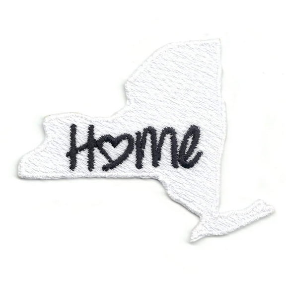 New York Home State Logo Iron On Patch