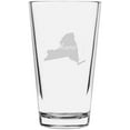 thumbnail image 1 of New York Home States Etched 16oz Libbey Pint Glass, 1 of 1
