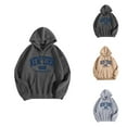 thumbnail image 1 of New York Hoodie Sweatshirts for Women 2025 Fall Winter Long Sleeve Graphic Hooded Sweatshirt with Pockets Pullover Tops, 1 of 3