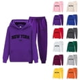 thumbnail image 1 of New York Hoodie and Sweatpants Set 2025 Fashion Hooded Sweatshirt and Jogging Sweatpants Set Sweat Suits, 1 of 3