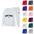 thumbnail image 1 of New York Hoodie and Sweatpants Set 2026 Casual Hoodie and Joggers Matching Set Sweat Suits, 1 of 4