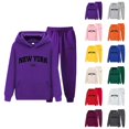thumbnail image 1 of New York Hoodie and Sweatpants Set 2026 Trendy Hoodie and Joggers Matching Set Lounge Sets, 1 of 3
