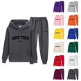 thumbnail image 1 of New York Hoodie and Sweatpants Set 2026 Trendy Hoodie and Joggers Matching Set Lounge Sets, 1 of 3