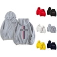 thumbnail image 1 of New York Hoodies for Men 2025 Fall Winter Long Sleeve Hooded Sweatshirt with Pockets Pullover Graphic Mens Hoodies, 1 of 5