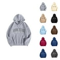 thumbnail image 1 of New York Hoodies for Women 2025 Fall Winter Y2K Graphic Hoodie with Pockets Streetwear Hooded Sweatshirt Pullover Tops, 1 of 5