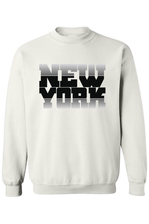 New York In Gradient Font Sweatshirt Men -Image by Shutterstock, Male Small