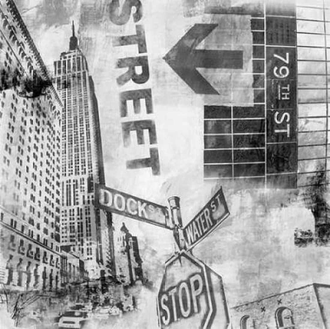 New York Intersection Canvas Art - Sara Abbott (24 x 24)