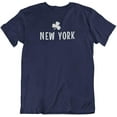 thumbnail image 1 of New York Irish Shamrock St. Patrick's Day T-Shirt Outfit Gift for Men & Women Navy, 1 of 8