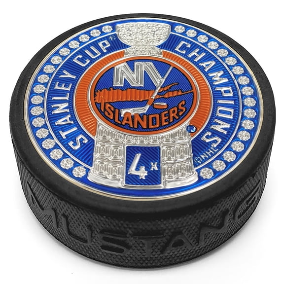 New York Islanders 4-Time Stanley Cup Champions 3'' Dynasty Trimflexx Puck