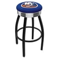 thumbnail image 1 of L8B3C New York Islanders 25" Swivel Counter Stool with a Black Wrinkle and Chrome Finish, 1 of 7