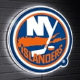 thumbnail image 1 of New York Islanders LED Team Logo Shaped Lighted Wall Sign, 1 of 2