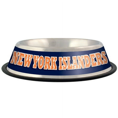 New York Hockey Islander's 32 oz Stainless Steel Pet Bowl