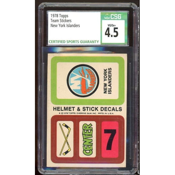 New York Islanders Team Stickers #nno CSG 4.5