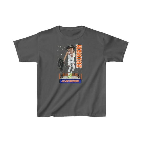 New York Jalen Brunson 11 Wrestling Cartoon Basketball fans Kids Cotton Tee