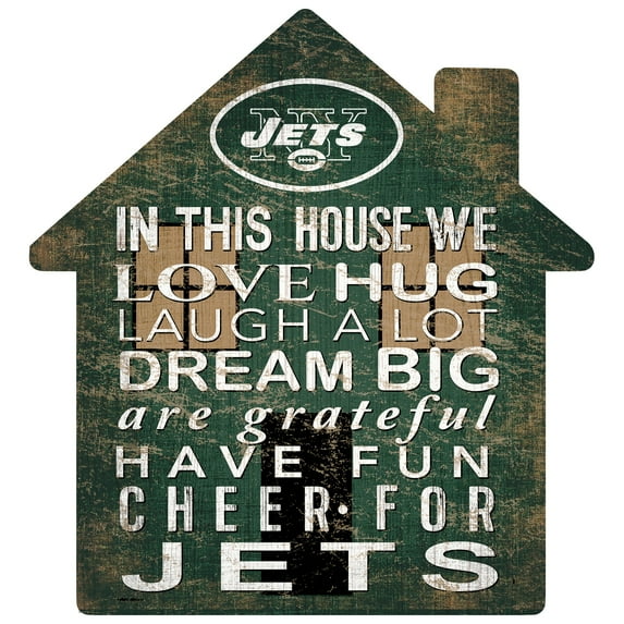 New York Jets 12'' Team House Sign