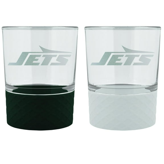 New York Jets 14oz. Commissioner Rocks Glass Two-Piece Set
