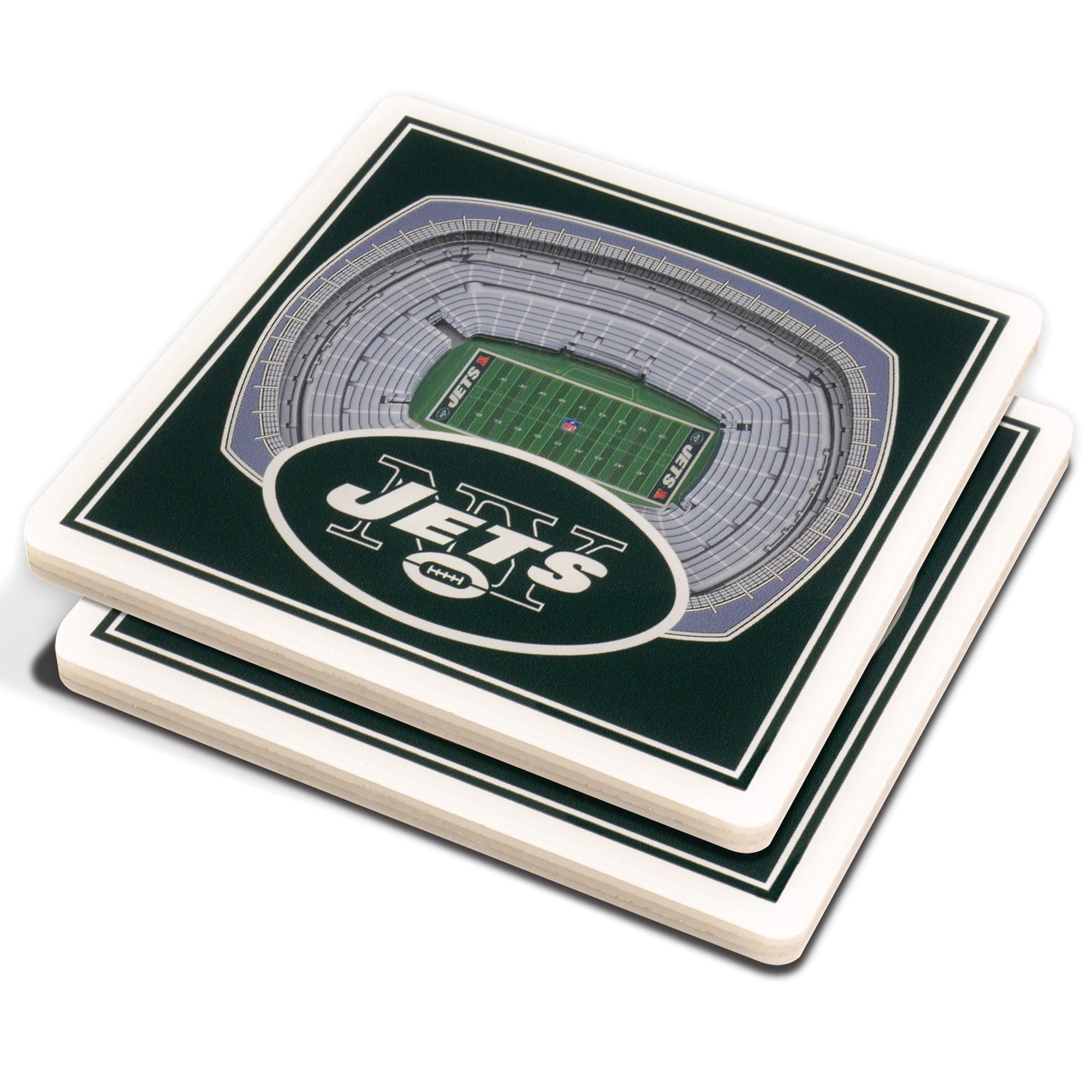 New York Jets 3D StadiumViews Coasters - Green