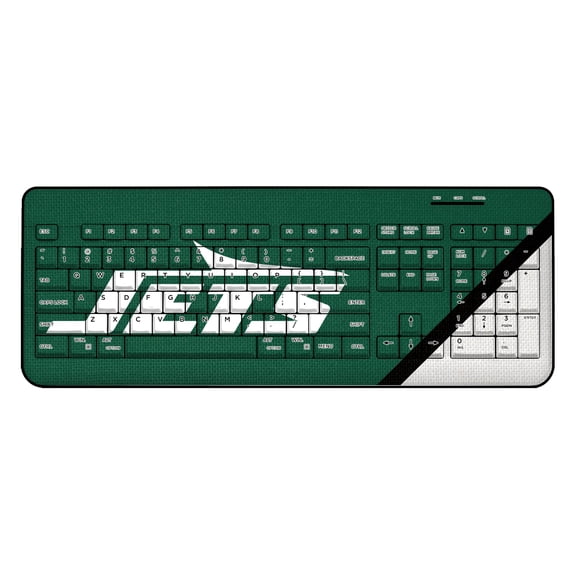 New York Jets Diagonal Stripe Wireless Keyboard