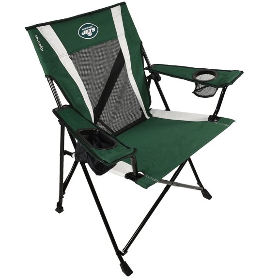 Kijaro Dual Lock Pro New York Jets Seat Lock Camping Chairs with Carry Bag