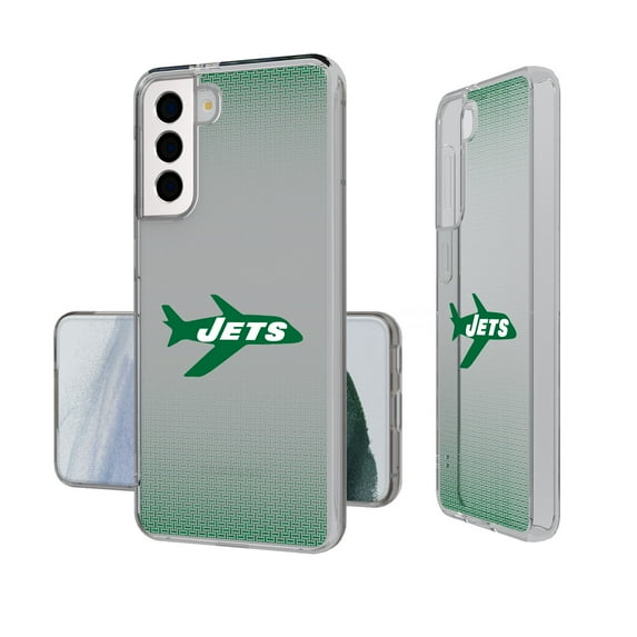 New York Jets Linen Logo Galaxy Clear Case