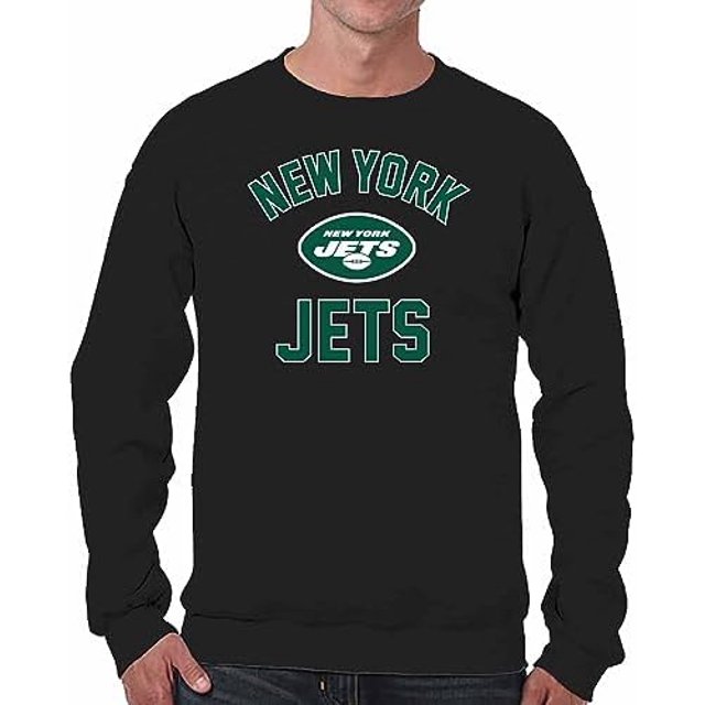 New_York_Jets Men and Women Football Team Logo round-neck sweater Adult ...