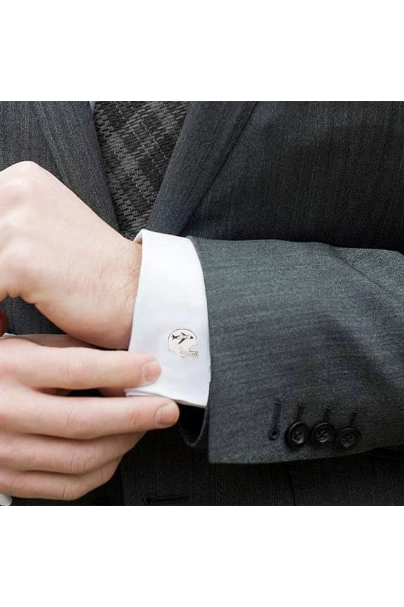 New York Jets Silver-Plated Team Logo Cufflinks