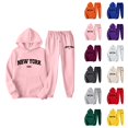 thumbnail image 1 of New York Jogging Suits for Women 2026 Casual Hoodie and Joggers Sweatpants Matching Set, 1 of 4