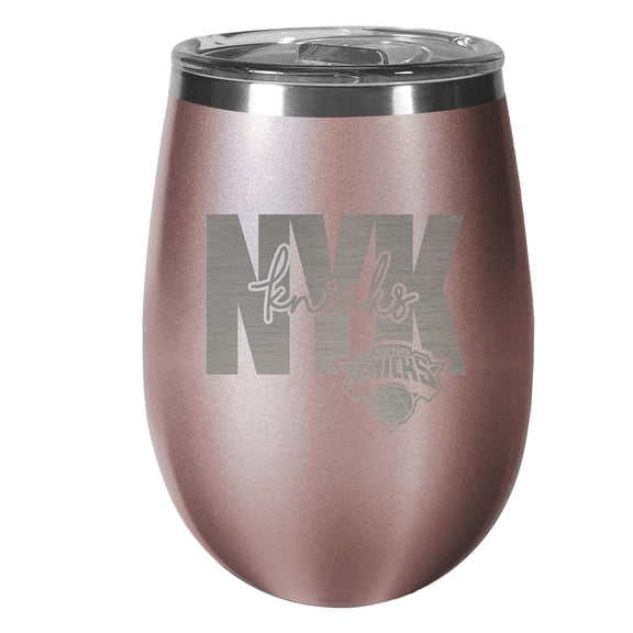 New York Knicks 10oz. Rose Gold Wine Tumbler