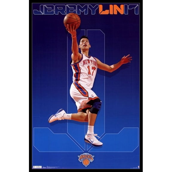 New York Knicks - Jeremy Lin Laminated & Framed Poster Print (22 x 34)