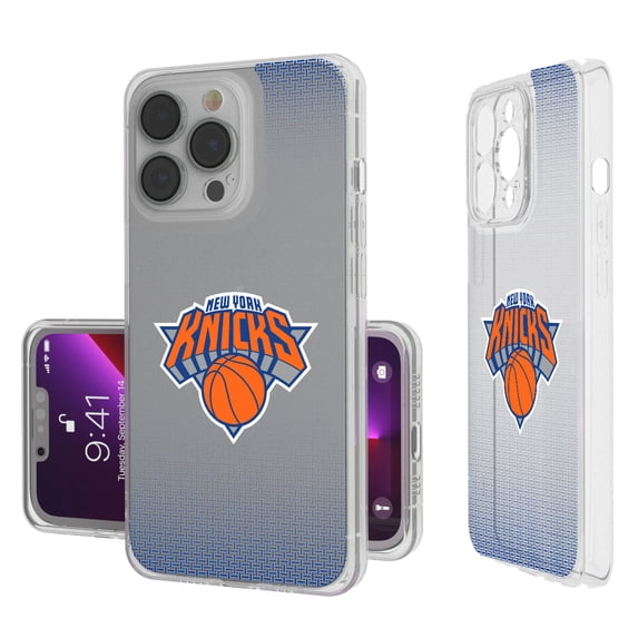 New York Knicks Linen Logo iPhone Clear Case