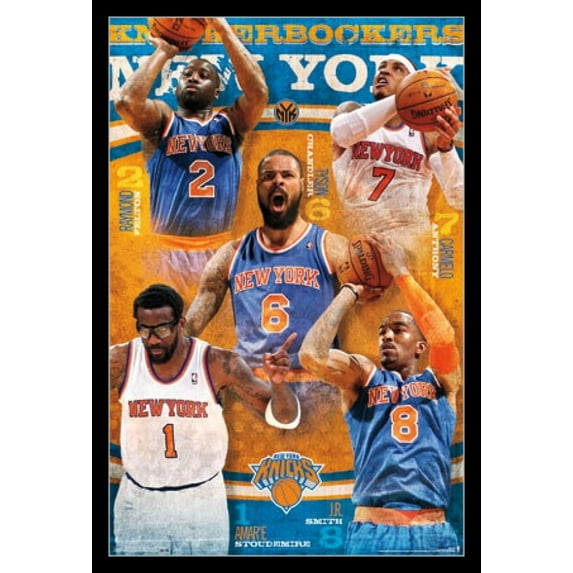 New York Knicks - Team 13 Laminated & Framed Poster Print (24 x 36)