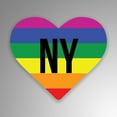 thumbnail image 1 of New York LGBT Pride State 2-Pack Decal Sticker 3.25 Inches UV Resistant Laminate | PD852, 1 of 1
