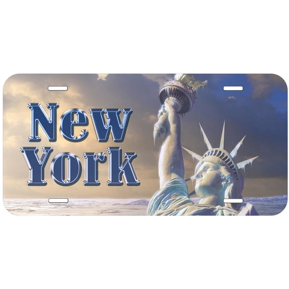 New York Liberty Ice Novelty Car Auto License Plate