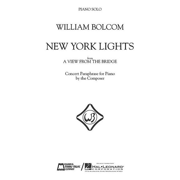 New York Lights: Piano Solo from a View from the Bridge (Other)