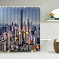 thumbnail image 1 of New York London Bridge Shower Curtain Printed Waterproof Fabric Polyester ry Night View Bath Curtain Bathroom Decor, 1 of 5