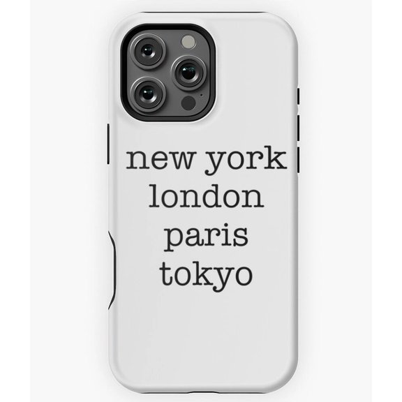 New York London Paris Tokyo N4426 Phone Case for iPhone 17 16 15 14 13 12 11 Pro Max